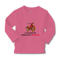 Baby Clothes Motorcycle I'D Rather Be Riding Grandpa Grandfather Cotton - Cute Rascals