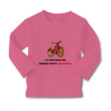 Baby Clothes Motorcycle I'D Rather Be Riding Grandpa Grandfather Cotton