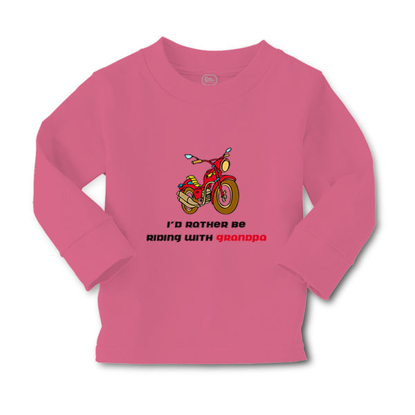 Baby Clothes Motorcycle I'D Rather Be Riding Grandpa Grandfather Cotton - Cute Rascals