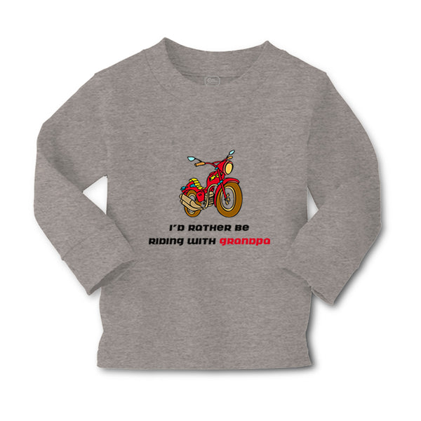 Baby Clothes Motorcycle I'D Rather Be Riding Grandpa Grandfather Cotton - Cute Rascals