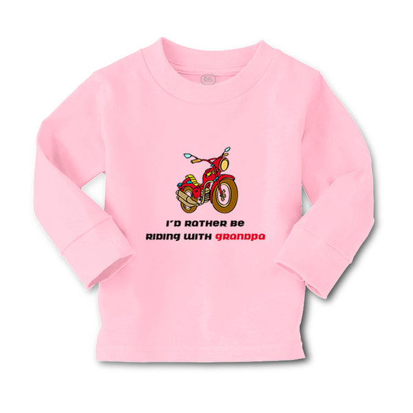 Baby Clothes Motorcycle I'D Rather Be Riding Grandpa Grandfather Cotton - Cute Rascals