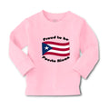 Baby Clothes Proud to Be Puerto Rican Boy & Girl Clothes Cotton