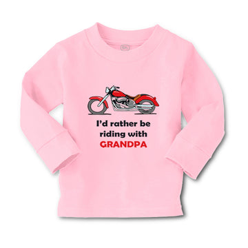 Baby Clothes I'D Rather Be Riding with Grandpa Biking Bike Grandfather Dad