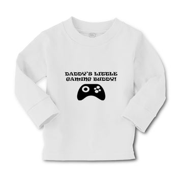 Baby Clothes Daddy's Little Gaming Buddy! Gamer Dad Father's Day Cotton