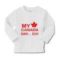Baby Clothes My First Canada Day Eh! Boy & Girl Clothes Cotton