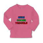 Baby Clothes Here Comes Trouble Style C Funny Humor Boy & Girl Clothes Cotton - Cute Rascals
