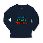 Baby Clothes Here Comes Trouble Style C Funny Humor Boy & Girl Clothes Cotton - Cute Rascals
