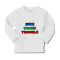 Baby Clothes Here Comes Trouble Style C Funny Humor Boy & Girl Clothes Cotton