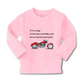 Baby Clothes Crying Daddy Won'T Let Ride Motorcycle Dad Father's Day Cotton