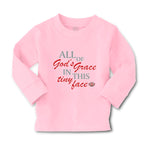 Baby Clothes All of God's Grace in This Tiny Face Christian Boy & Girl Clothes - Cute Rascals