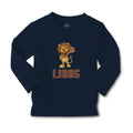 Baby Clothes Lions Wild Animal Standing with Rugby Ball Sport Boy & Girl Clothes