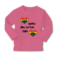 Baby Clothes 2 Moms Are Better than 1 Mom Mothers Boy & Girl Clothes Cotton - Cute Rascals