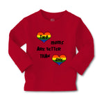 Baby Clothes 2 Moms Are Better than 1 Mom Mothers Boy & Girl Clothes Cotton - Cute Rascals