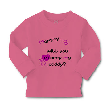 Baby Clothes Black Purple Mommy Will You Marry Daddy Boy & Girl Clothes Cotton