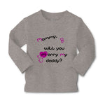 Baby Clothes Black Purple Mommy Will You Marry Daddy Boy & Girl Clothes Cotton - Cute Rascals