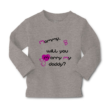 Baby Clothes Black Purple Mommy Will You Marry Daddy Boy & Girl Clothes Cotton