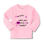 Baby Clothes Black Purple Mommy Will You Marry Daddy Boy & Girl Clothes Cotton - Cute Rascals