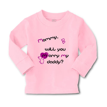 Baby Clothes Black Purple Mommy Will You Marry Daddy Boy & Girl Clothes Cotton