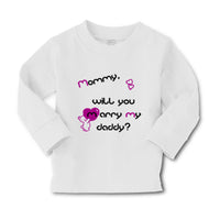 Baby Clothes Black Purple Mommy Will You Marry Daddy Boy & Girl Clothes Cotton - Cute Rascals