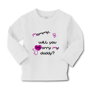 Baby Clothes Black Purple Mommy Will You Marry Daddy Boy & Girl Clothes Cotton