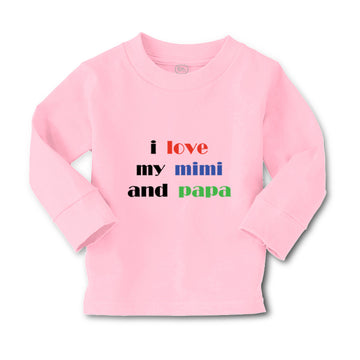 Baby Clothes I Love My Mimi and Papa Grandparents Boy & Girl Clothes Cotton