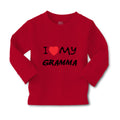 Baby Clothes I Love My Gramma Grandmother Grandma B Boy & Girl Clothes Cotton