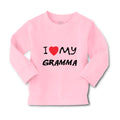 Baby Clothes I Love My Gramma Grandmother Grandma B Boy & Girl Clothes Cotton