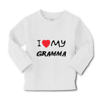 Baby Clothes I Love My Gramma Grandmother Grandma B Boy & Girl Clothes Cotton - Cute Rascals