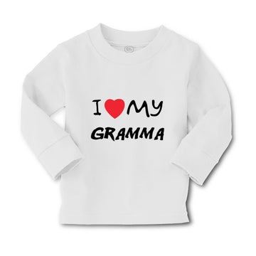 Baby Clothes I Love My Gramma Grandmother Grandma B Boy & Girl Clothes Cotton