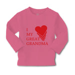 Baby Clothes I Love My Great Grandma Grandmother Grandma Boy & Girl Clothes - Cute Rascals