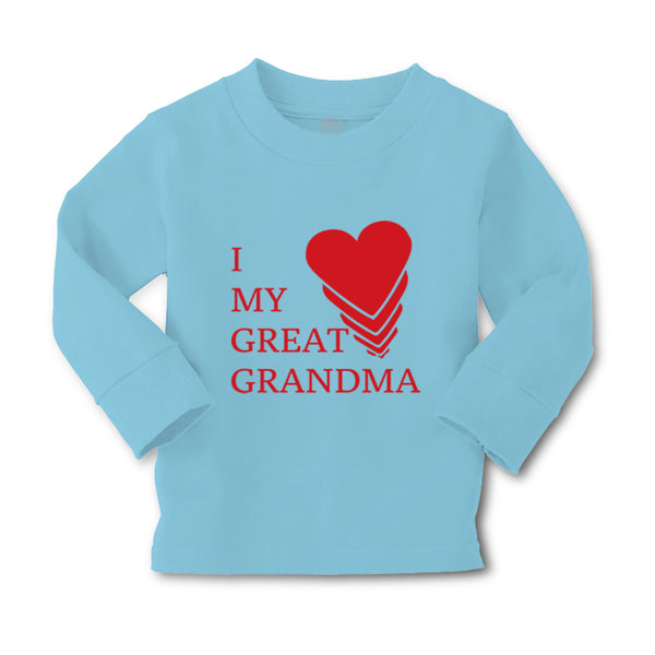 Baby Clothes I Love My Great Grandma Grandmother Grandma Boy & Girl Clothes - Cute Rascals
