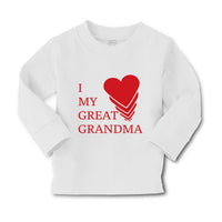 Baby Clothes I Love My Great Grandma Grandmother Grandma Boy & Girl Clothes - Cute Rascals