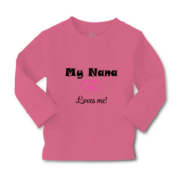 Baby Clothes My Nana Loves Me! Heart Grandmother Grandma Boy & Girl Clothes