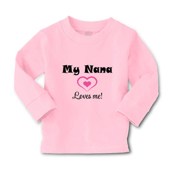 Baby Clothes My Nana Loves Me! Heart Grandmother Grandma Boy & Girl Clothes