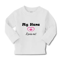 Baby Clothes My Nana Loves Me! Heart Grandmother Grandma Boy & Girl Clothes - Cute Rascals