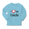 Baby Clothes I Love My Uncle B Family & Friends Uncle Boy & Girl Clothes Cotton