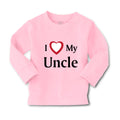 Baby Clothes I Love My Uncle B Family & Friends Uncle Boy & Girl Clothes Cotton