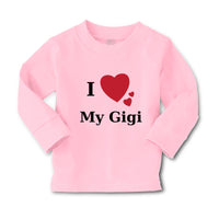Baby Clothes I Love My Gigi Heart Family & Friends Aunt Boy & Girl Clothes - Cute Rascals