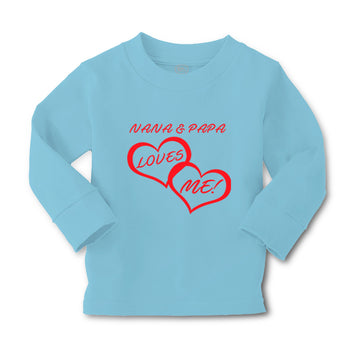 Baby Clothes Nana & Papa Loves Me! Grandparents Boy & Girl Clothes Cotton