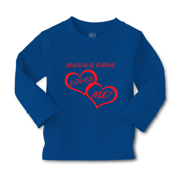 Baby Clothes Nana & Papa Loves Me! Grandparents Boy & Girl Clothes Cotton