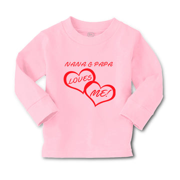 Baby Clothes Nana & Papa Loves Me! Grandparents Boy & Girl Clothes Cotton