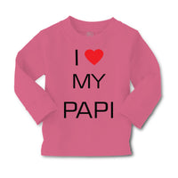 Baby Clothes I Love Heart My Papi Valentines Love Boy & Girl Clothes Cotton - Cute Rascals
