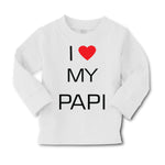 Baby Clothes I Love Heart My Papi Valentines Love Boy & Girl Clothes Cotton - Cute Rascals