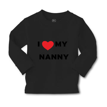 Baby Clothes I Love Heart My Nanny Grandmother Grandma Boy & Girl Clothes Cotton