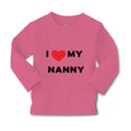 Baby Clothes I Love Heart My Nanny Grandmother Grandma Boy & Girl Clothes Cotton
