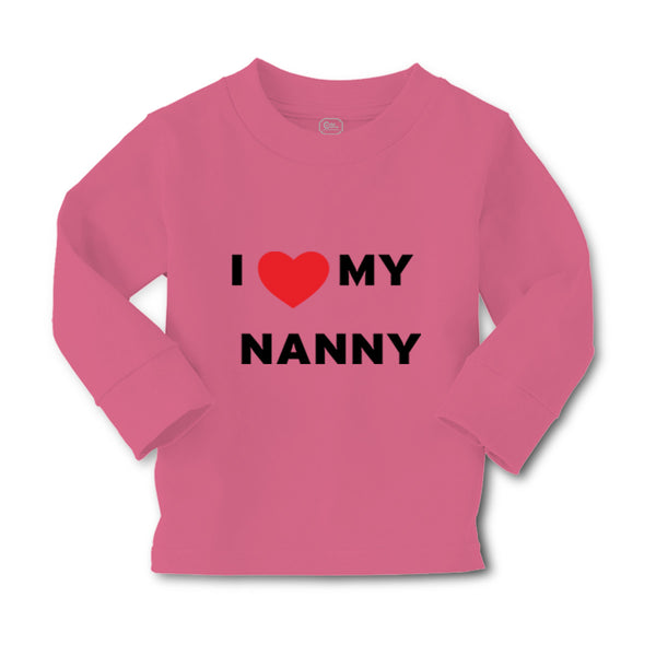 Baby Clothes I Love Heart My Nanny Grandmother Grandma Boy & Girl Clothes Cotton - Cute Rascals