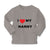 Baby Clothes I Love Heart My Nanny Grandmother Grandma Boy & Girl Clothes Cotton - Cute Rascals