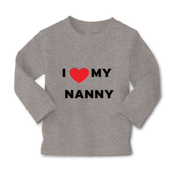 Baby Clothes I Love Heart My Nanny Grandmother Grandma Boy & Girl Clothes Cotton - Cute Rascals