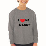 Baby Clothes I Love Heart My Nanny Grandmother Grandma Boy & Girl Clothes Cotton - Cute Rascals