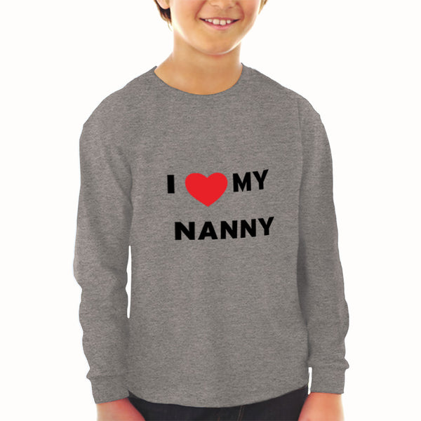 Baby Clothes I Love Heart My Nanny Grandmother Grandma Boy & Girl Clothes Cotton - Cute Rascals